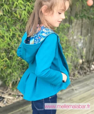 Veste fille GALAK — patron de couture Melle Malabar
