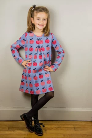 Robe fille KURRY MANCHE LG — patron de couture Melle Malabar