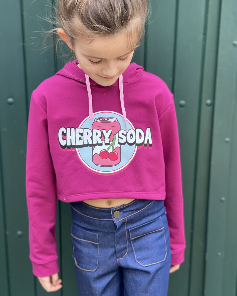 Pull crop top fille 10 ans sale