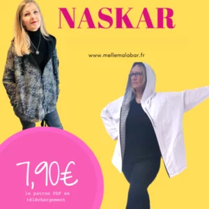 Sweat femme NASKAR — patron de couture Melle Malabar