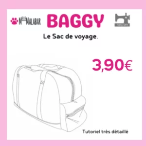 Sac femme BAGGY — patron de couture Melle Malabar