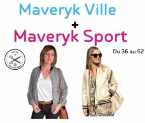 Blouson femme DUO MAVERYK (version sport et version ville) — patron de couture Melle Malabar