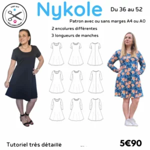 Veste femme NYKOLE — patron de couture Melle Malabar