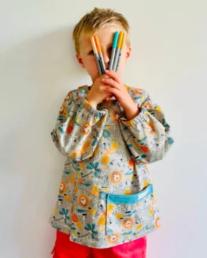 Top enfant TABLIER K — patron de couture Melle Malabar