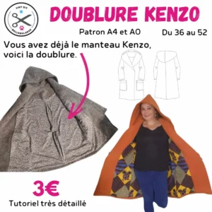 Manteau femme DOUBLURE KENZO — patron de couture Melle Malabar