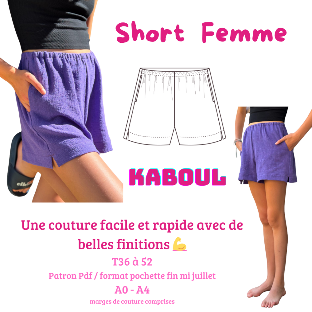 Kaboul short facile à coudre