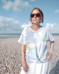 kroisy T shirt drapé devant