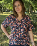 kroisy T shirt drapé devant