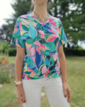 kroisy T shirt drapé devant