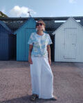 kroisy T shirt drapé devant