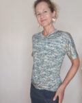 kroisy T shirt drapé devant