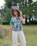kroisy T shirt drapé devant