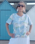 kroisy T shirt drapé devant