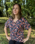 kroisy T shirt drapé devant