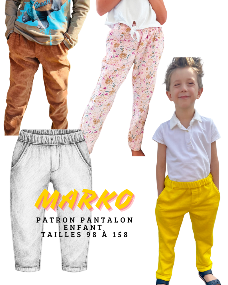 pantalon enfant sans fermeture