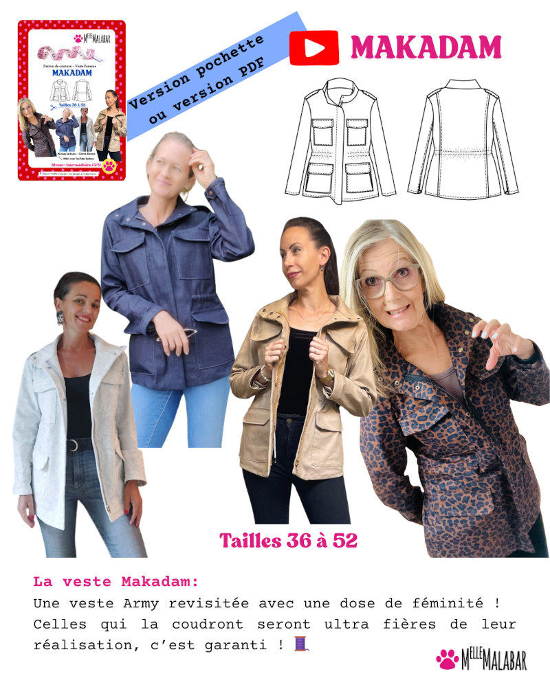 veste makadam facile a coudre