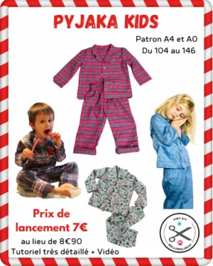 Pyjama enfant PYJAKA KIDS — patron de couture Melle Malabar